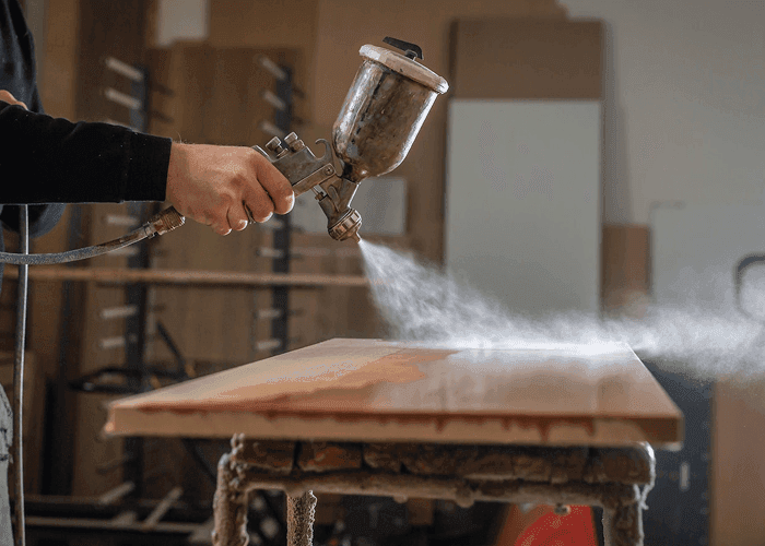 Finishing a DIY desktop